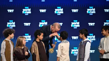 TRT World Forum’da  çocuk kalbi ‘dünya barışı’  için Türkiye’yi seçti