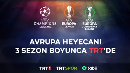 TRT, tarihinde ilk kez UEFA Lig yayın haklarının 3 yıl süreyle sahibi oldu
